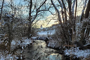 Winterliche Landschaft im Altmühltal